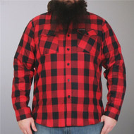 Hot Leathers Black and Red Long Sleeve Flannel 