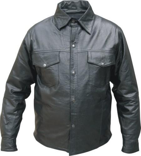 leather biker shirt