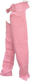 Allstate Leather Ladies Pink Hip Hugger Chaps 