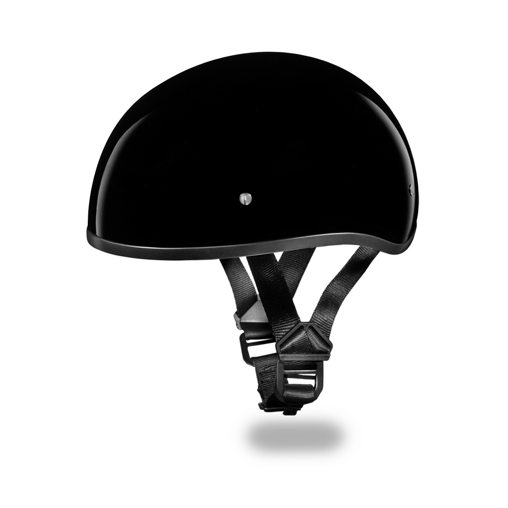Daytona Skull Cap W/O Visor Hi-Gloss Black Daytona Helmets D.O.T 