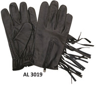 Allstate  Leather 3019 Unlined Gloves with Fringe
