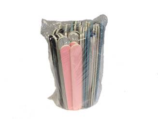 Grab Bag - 50 Assorted Nail Files with minor flaws in a variety of grits and shapes
