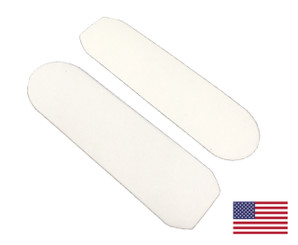Disposable White Pedicure Abrasive Sticker: 1-5/16" x 4"