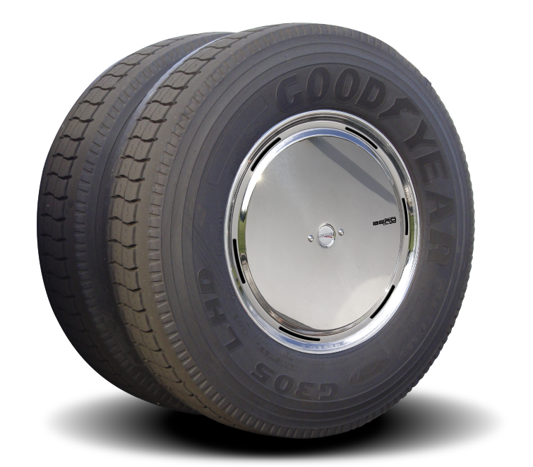 Stainless Steel Aero Axle Covers for Rear Drive Wheels Raney's Truck