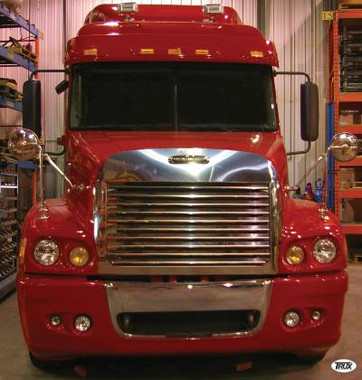 Custom Hood Ornaments >> Freightliner Century Louvered Grill & Surround with Bug Shield Combination 2005+ - Raney's Truck ... Custom Hood Ornaments >> Freightliner Century Louvered Grill & Surround with Bug Shield Combination 2005+ - Raney's Truck ...