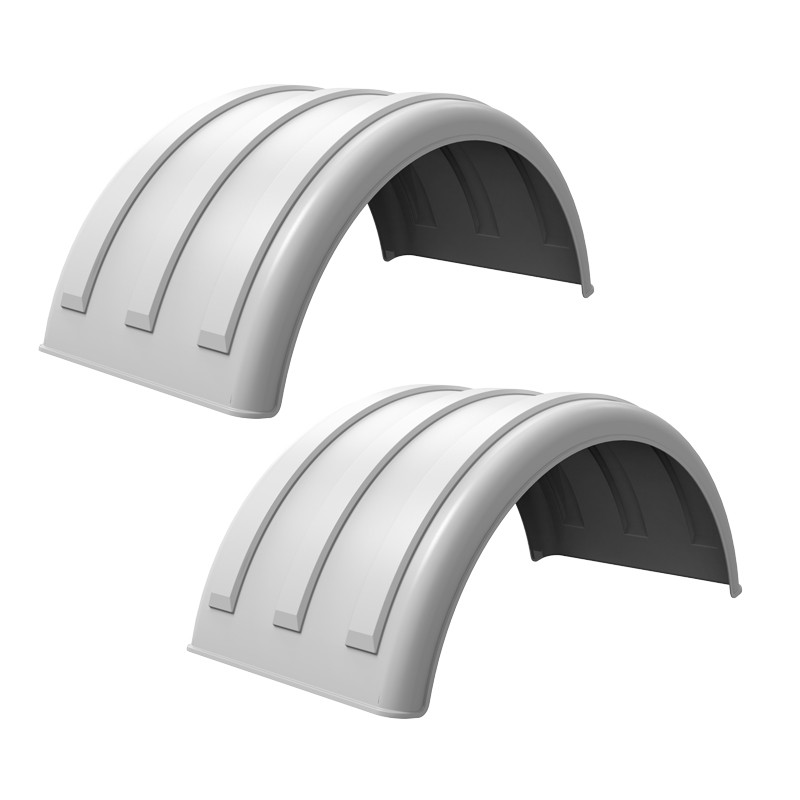 Minimizer Truck Fenders 2260 Series White Poly Fenders Raney's Truck