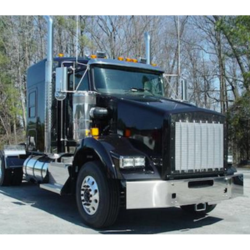 Kenworth T800 Chrome 14 Bumper Square Break Back 2004 Newer By Valley Chrome Raney S Truck Parts