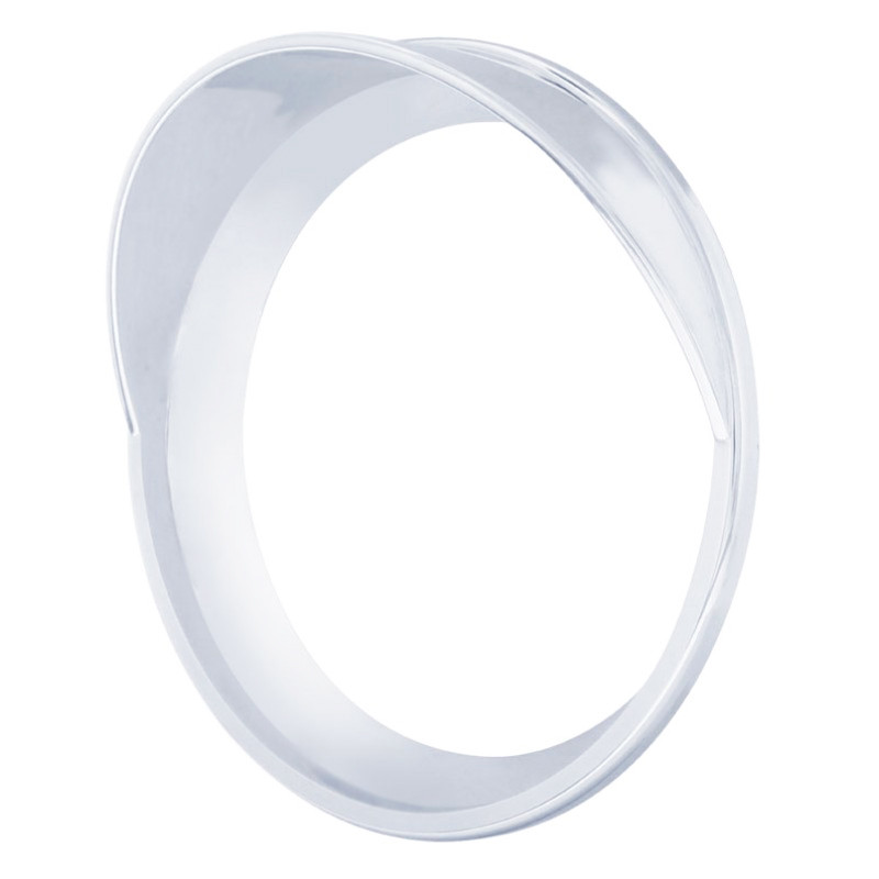 GG Grand General 67798 Chrome Plastic Small Gauge Cover With Visor For