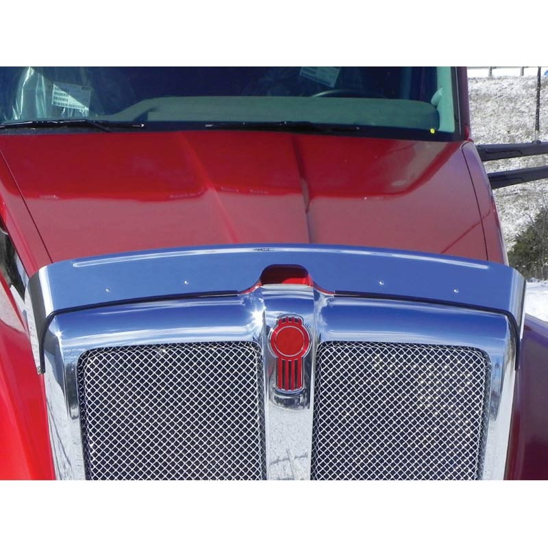 Kenworth T680 Stainless Steel Hood Shield Bug Deflector Raney S Truck Parts