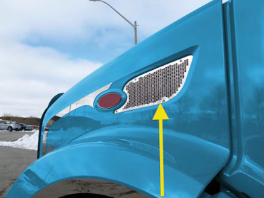 Tool Box Covers >> Peterbilt 579 Chrome Air Intake Grill - Raney's Truck Parts Tool Box Covers >> Peterbilt 579 Chrome Air Intake Grill - Raney's Truck Parts