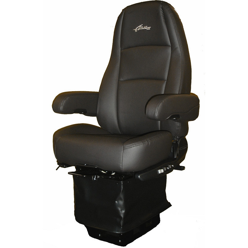 Sears Atlas Ii Dlx Seat Highback Black Leather With Arm Rests Raney S Truck Parts