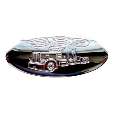 Lifetime Chrome Engraved Peterbilt 389 Unibilt Emblem ...