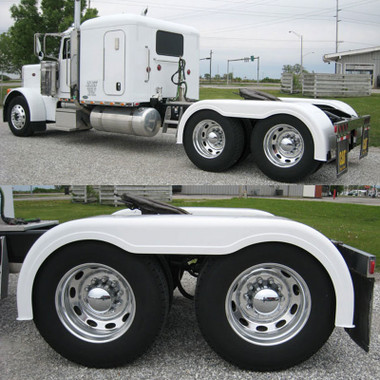 truck semi fiberglass fender brackets fenders half painted mounting