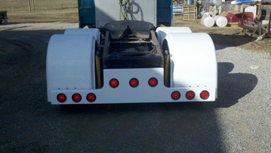 Universal Fiberglass T Bar Rear Bumper With 9 Light Cut Universal Fiberglass T Bar Rear Bumper With 9 Light Cut