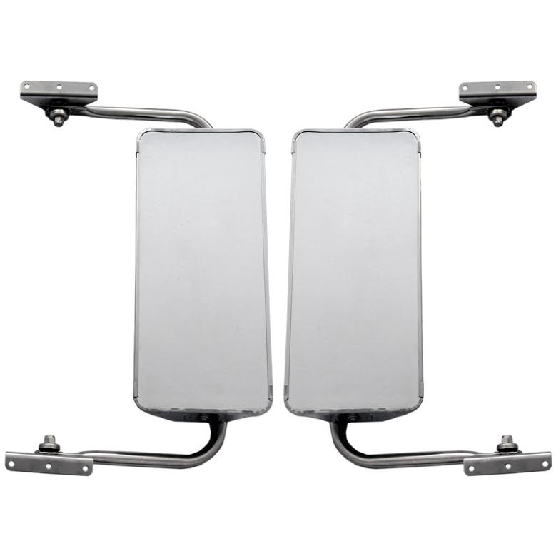 West Coast 7" x 16" Stainless Steel Mirror With Adjustable Assembly