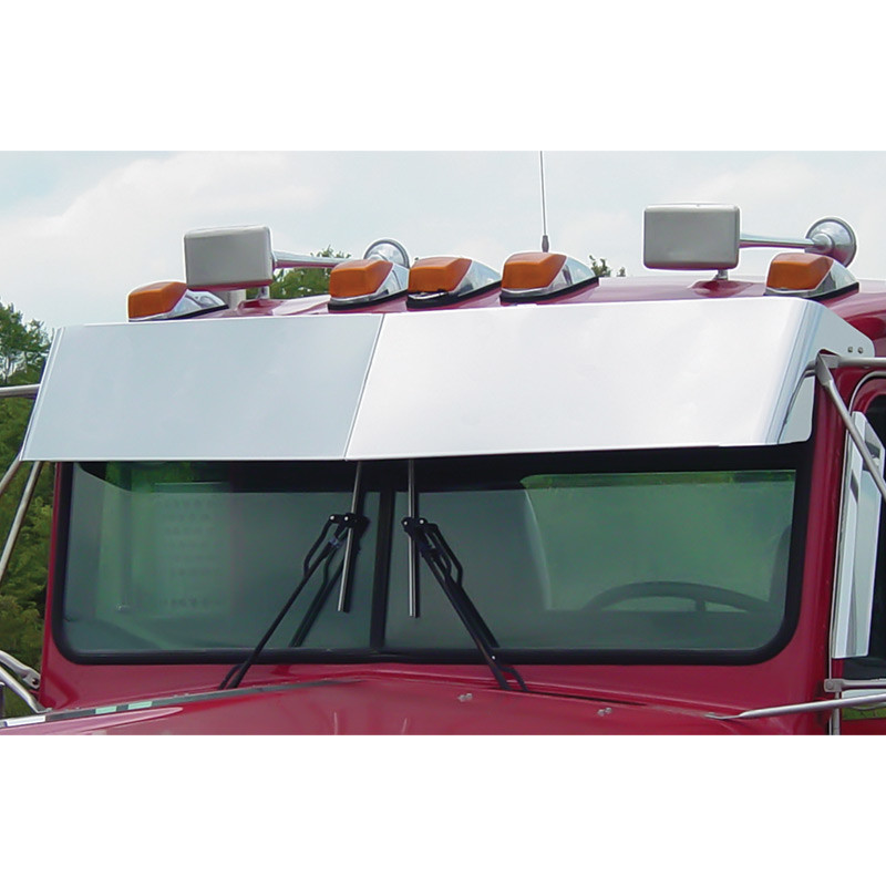 Kenworth Blind Mount 12" Drop Visor For Flat Windshields By Roadworks