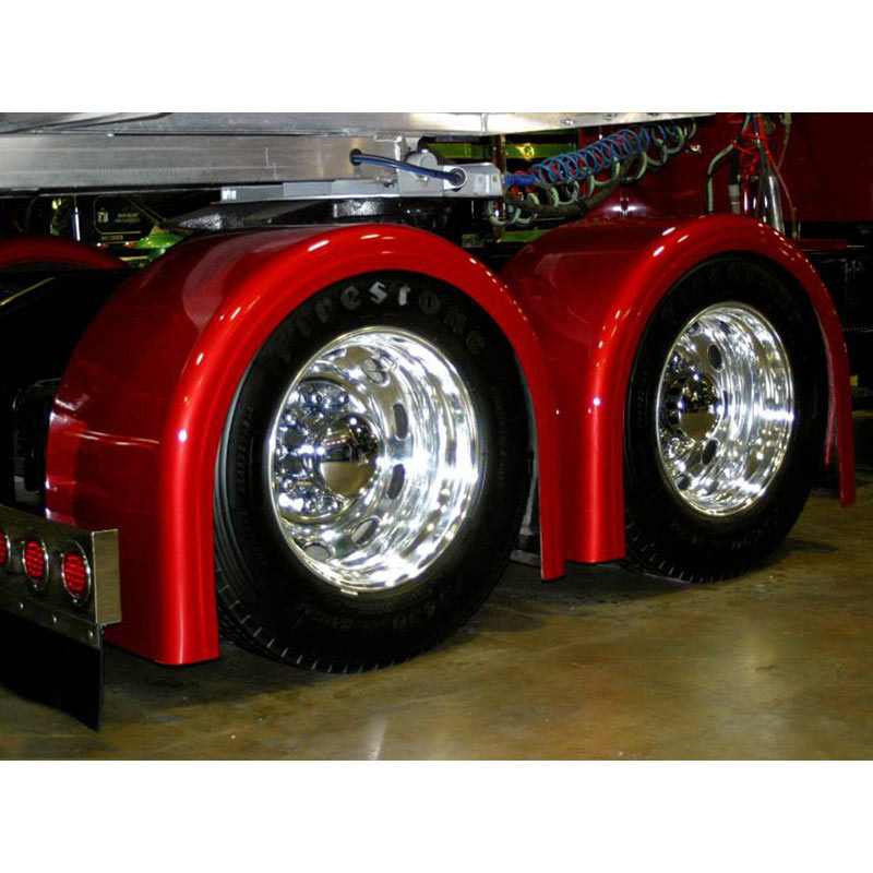 Single Axle Rear Fender Set for Low Pro Tires By Bad Ass Customs