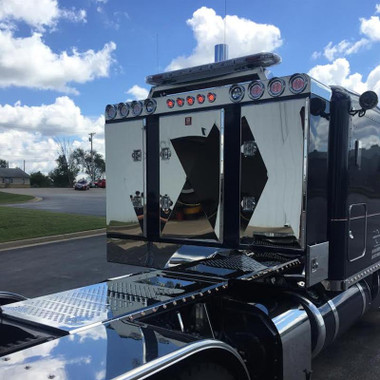 Semi Mud Flaps >> Enclosed 3 Door Aluminum Rack By Brunner Fabrication - Raney's Truck Parts Semi Mud Flaps >> Enclosed 3 Door Aluminum Rack By Brunner Fabrication - Raney's Truck Parts