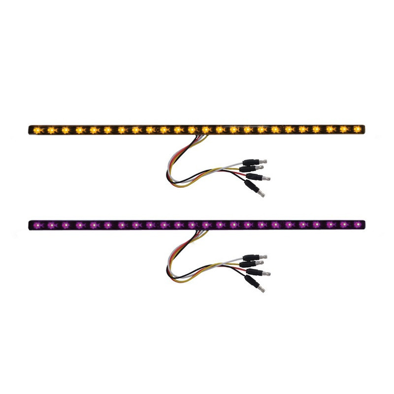 17" Dual Revolution Amber & Purple LED Marker Light Strip Raney's
