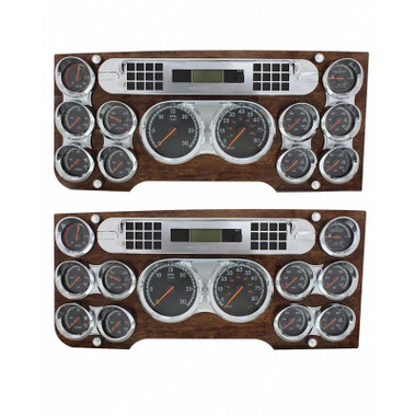 Freightliner Cascadia Chrome Gauge Cover Dash Kit - Raney ... freightliner truck fuel filters 