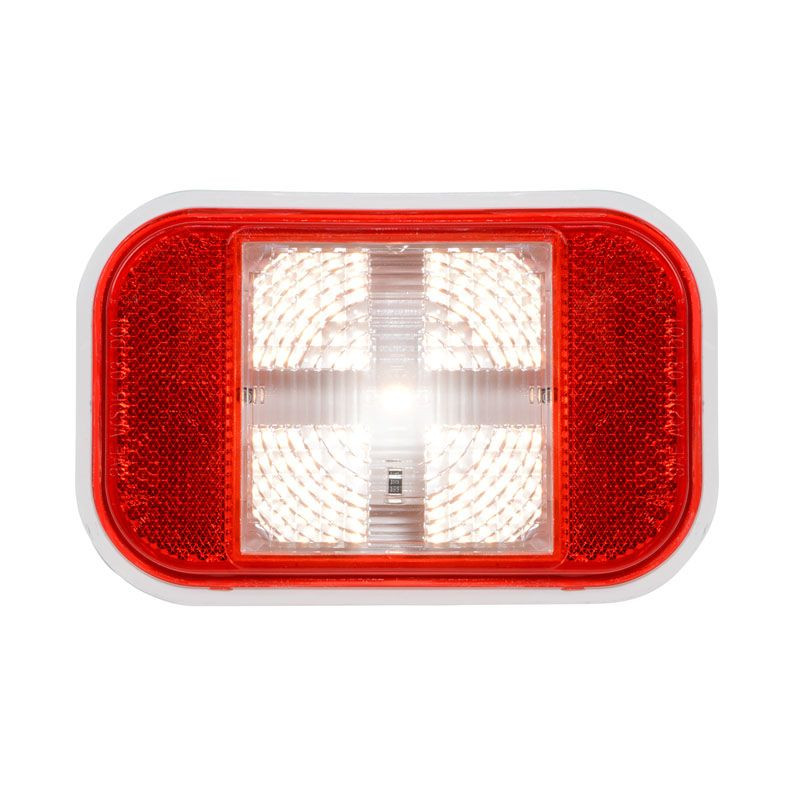 Rectangular Single High Power Back Up Light With White LED By Grand General Raney's Truck Parts