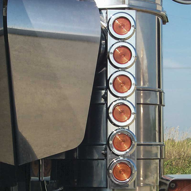 Kenworth 15" Donaldson Preferred Fit Front Air Cleaner Light Bar By RoadWorks Raney's Truck Parts
