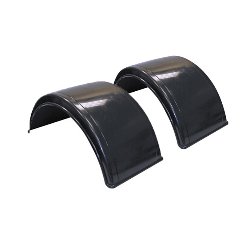 Poly Fenders Black For 19.5" Dual Rear Wheels Single Axle Raney's
