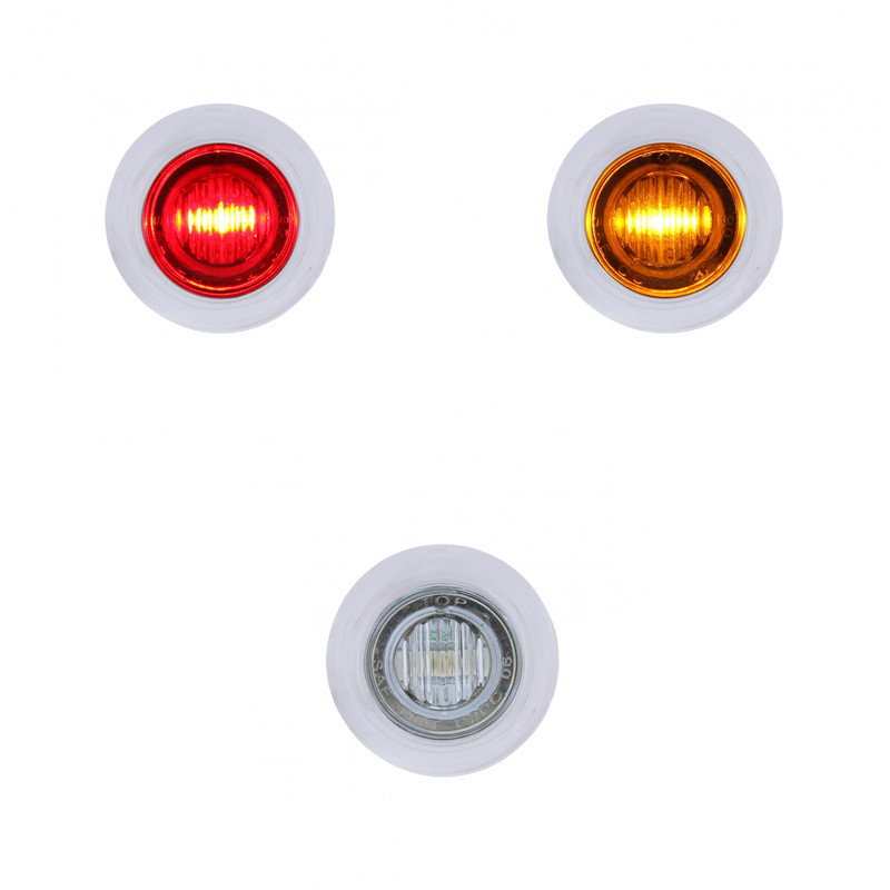 Round Mini LED Dual Function Marker Light With Stainless Bezel Raney
