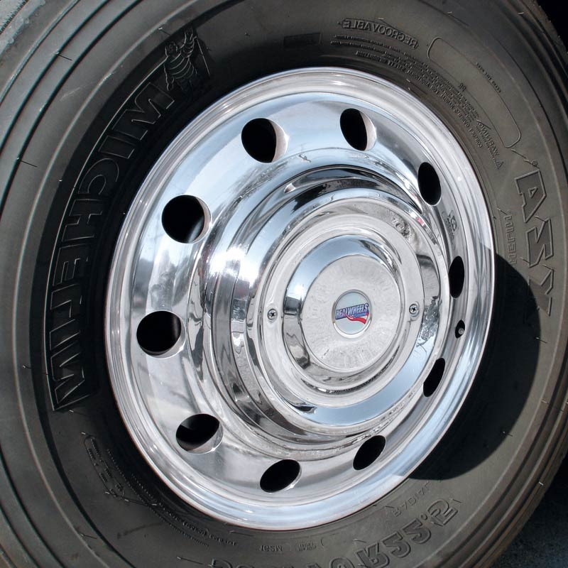 22.5" Stainless Steel CoverUp Hub Covers Raney's Truck Parts