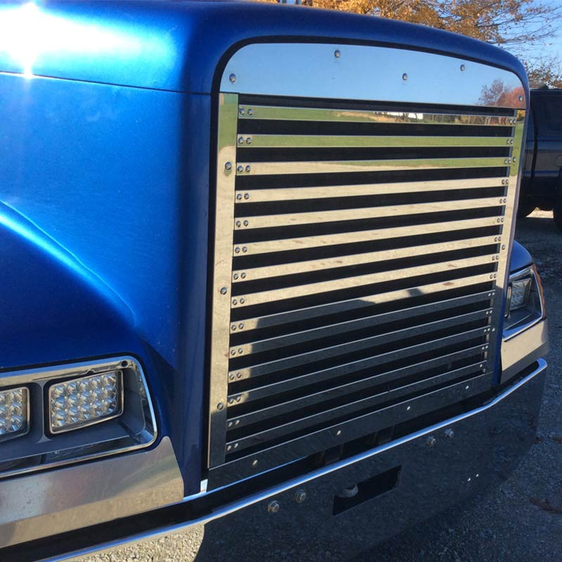 Freightliner Classic Fld 120 Grill Insert With 14 Horizontal Bars 1990 Up By Roadworks Raney S Truck Parts