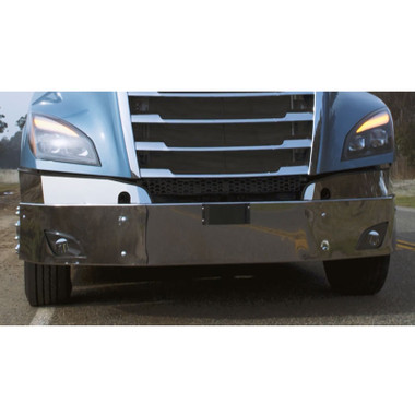 cascadia bumper freightliner chrome valley bumpers newer truck accessories