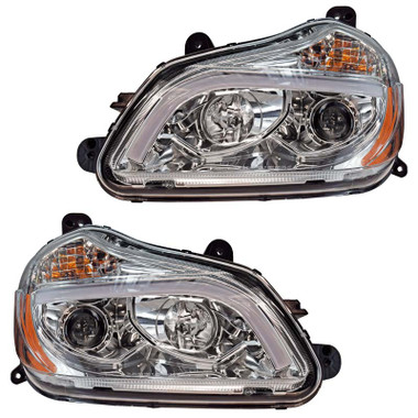 t680 kenworth headlights projector chrome aftermarket exterior parts