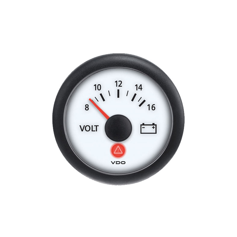 Semi Truck Analog Voltmeter Gauge Viewline Ivory Raney's Truck Parts