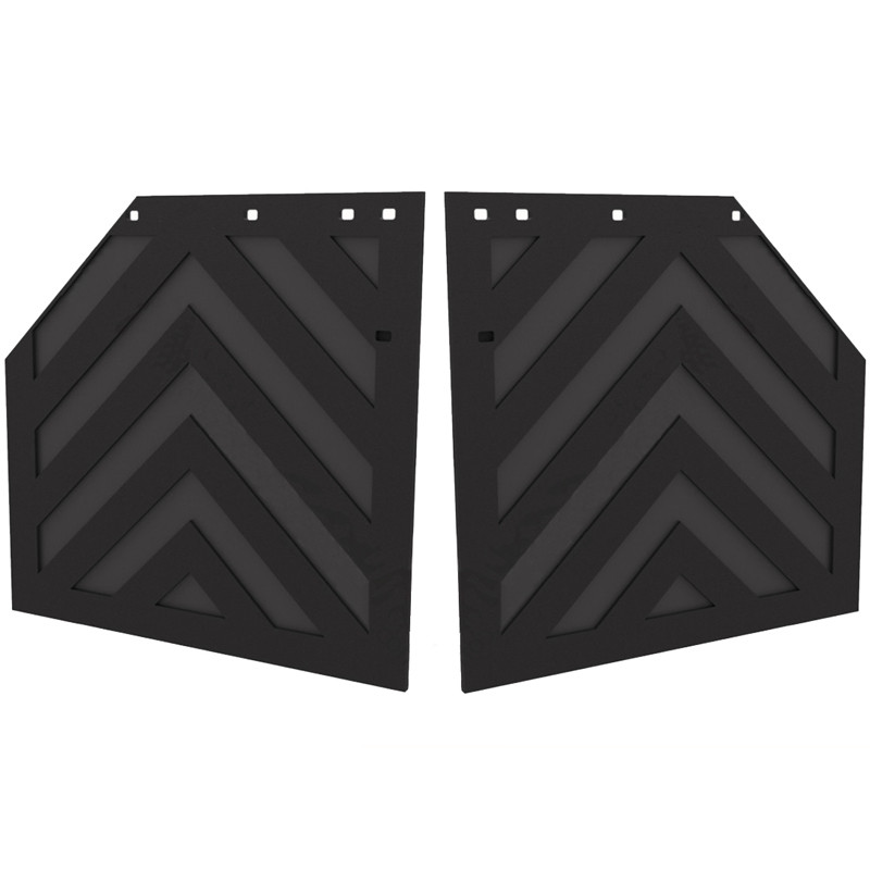 24" Chevron Heavy Duty Angled Mud Flap (Pair) Raney's Truck Parts