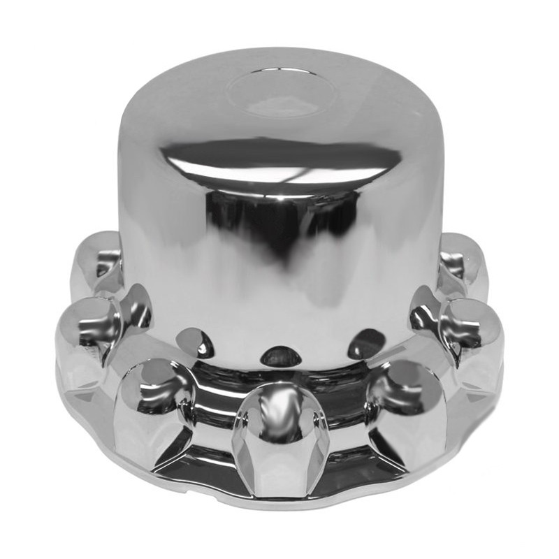 Alcoa Style Chrome OnePiece Rear Hub Axle Cover System 087100S Raney