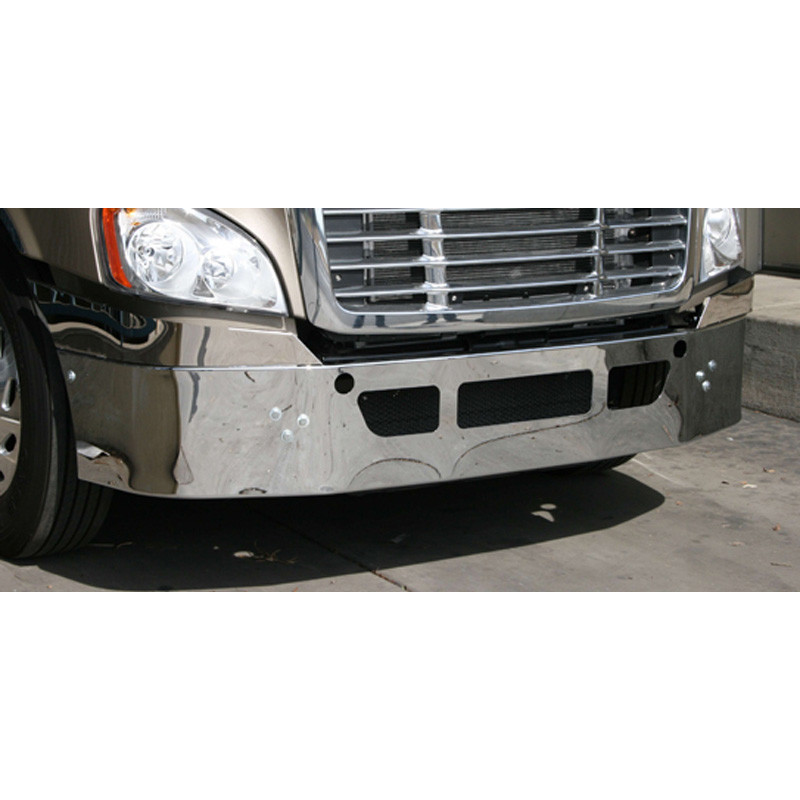 Freightliner Cascadia Bumper 2018 & Older By Valley Chrome Replaces Factory Stainless Raney's