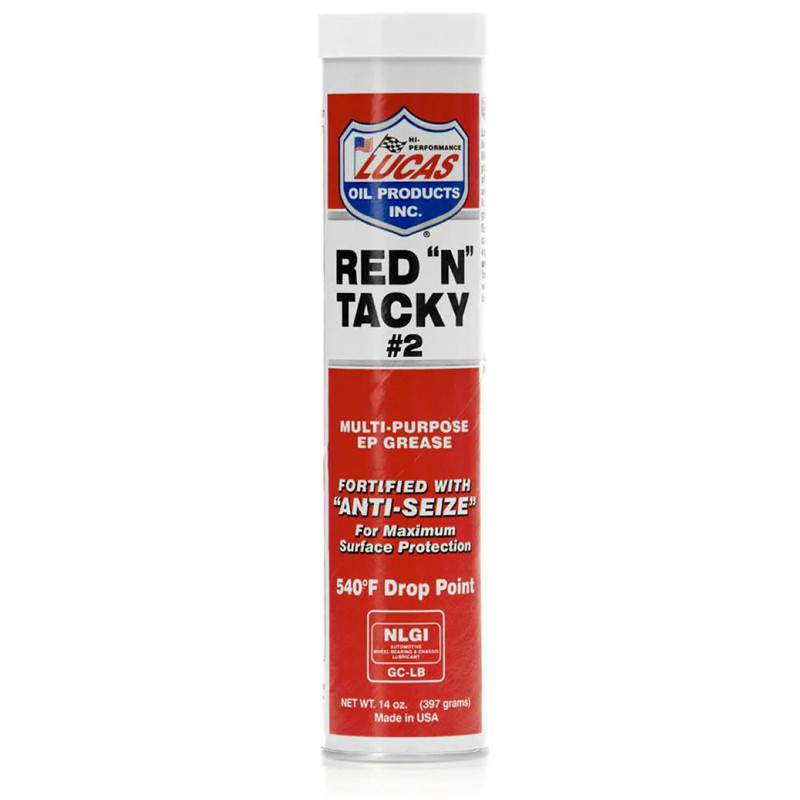 Lucas Oil 14.5 Ounce Red N Tacky 2 Grease Raney's Truck Parts