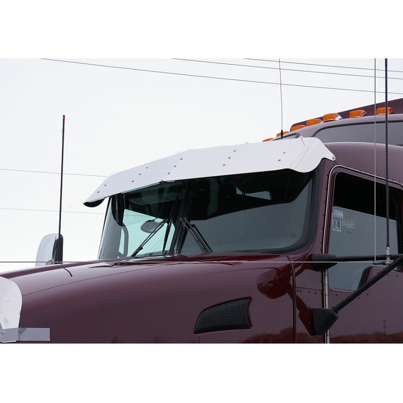12 Kenworth T660 Drop Visor Stainless Steel