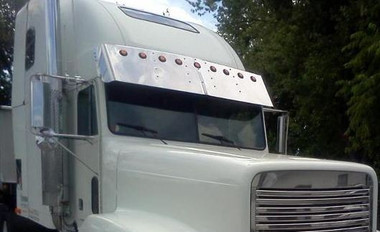 Custom Hood Ornaments >> Freightliner FLD and Classic Condo Roof Drop Visor ... Custom Hood Ornaments >> Freightliner FLD and Classic Condo Roof Drop Visor ...