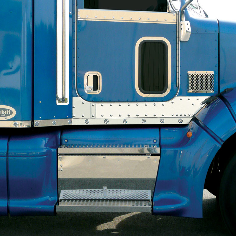 Peterbilt 386 Cab Panels With Bulls Eye Leds For Trucks With Fairings By Roadworks