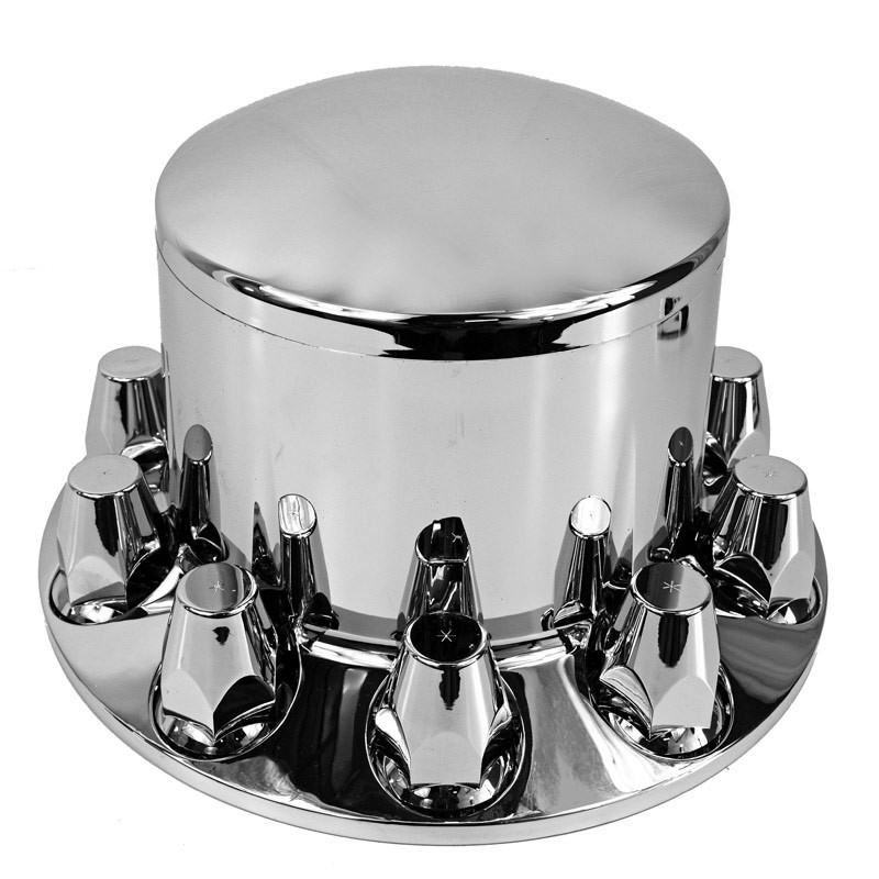 chrome-rear-axle-wheel-cover-with-removable-hubcap-lug-nut-covers