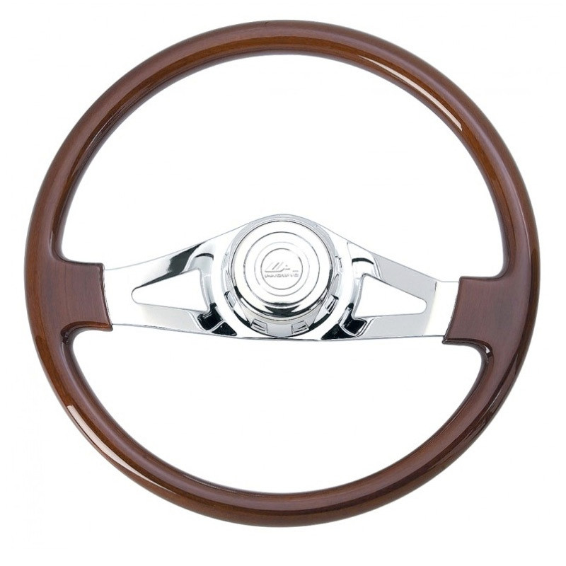 Peterbilt Kenworth Steering Wheel Chrome 18" Two Spoke With Hub
