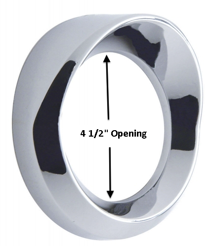 2 speedometer tachometer large visor chrome plastic for Kenworth Gauge covers