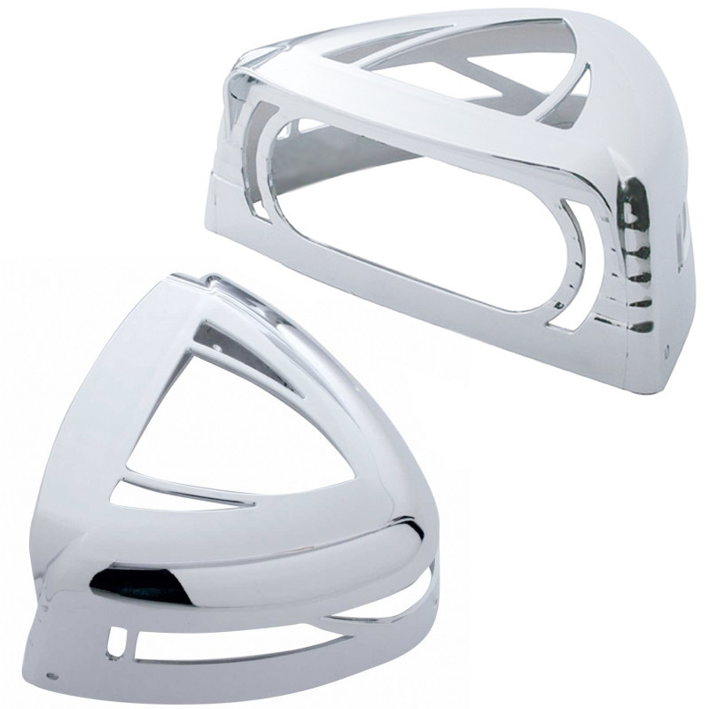 Chrome Low Profile Turn Signal Cover w/ Visor Raney's Truck Parts