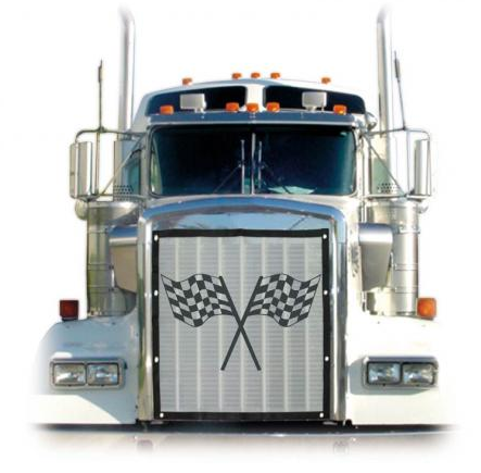 Freightliner Fld 120 Classic 1996 Race Flag Bug Screen