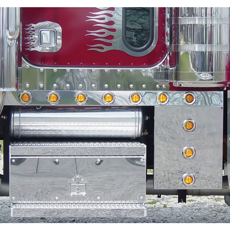 Peterbilt 379 Extended Cab Panel & Optional Cowl Panel With Amber LEDs