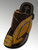 Mens Madas Sharqi Sandals - Style 4 in Dark Brown and Gold