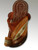 Womens Madas Sharqi Sandals - Style 5 in Camel, Orange and White with gold and silver stitching 