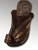 Womens Madas Sharqi Sandals - Style 5 in Brown with gold and silver stitching