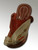 Womens Madas Sharqi Sandals - Style 5 in White and Camel with gold and silver stitching 